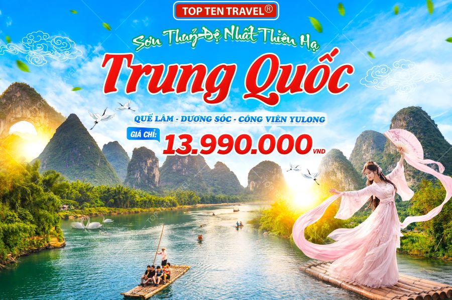 Tour du lịch Trung Quốc: Quế Lâm - Dương Sóc