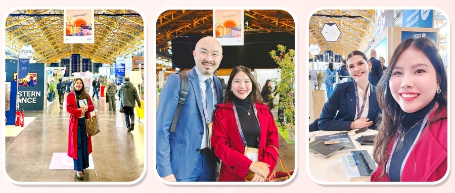 Bà Hoàng Minh Nhi - Giám Đốc Kinh Doanh Top Ten Travel tại sự&nbsp;kiện&nbsp;Rendez-vous en France 2025
