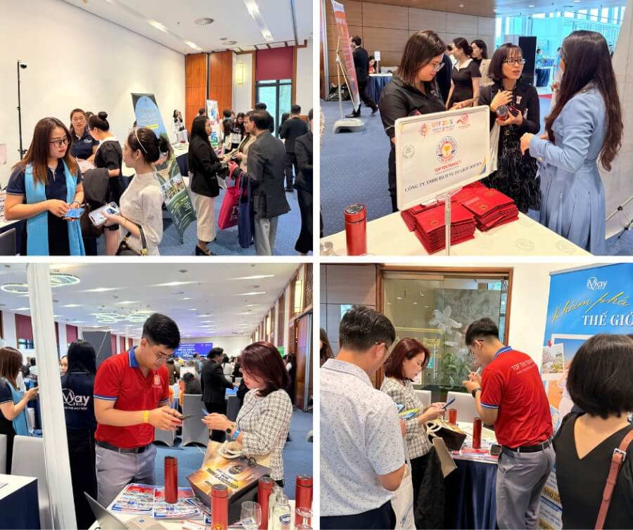 Gian hàng của Top Ten Travel tại sự kiện "Business Matching – TableTop Networking"