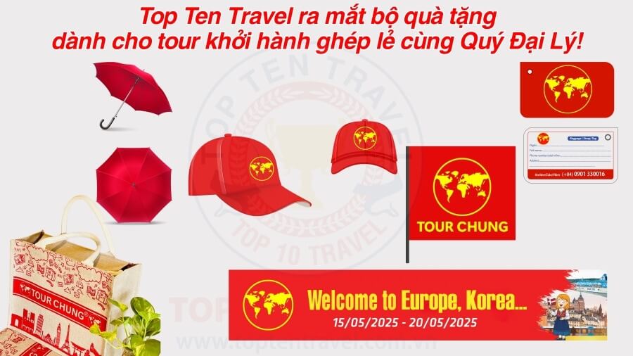 Bộ nhận diện thương hiệu “Tour Chung” vô cùng chỉnh chu và chuyên nghiệp