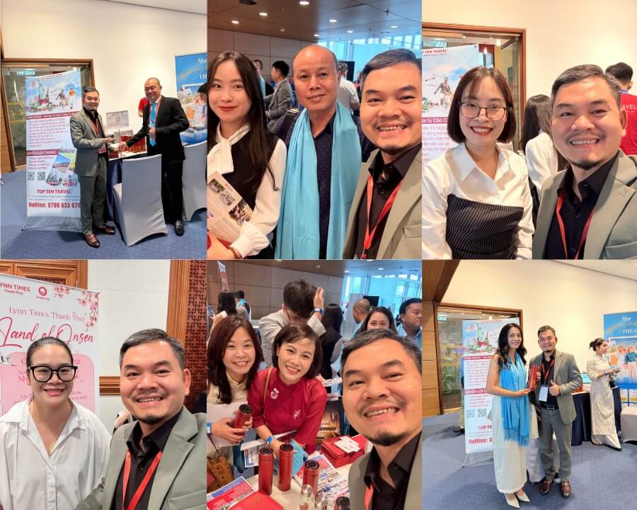 Ông Nguyễn Văn Toàn - Phó Tổng Giám Đốc Công Ty Top Ten Travel chụp ảnh lưu niệm cùng Quý Đối Tác tại sự kiện