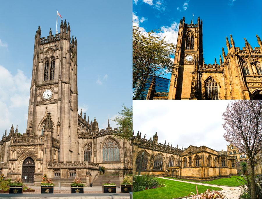 Hình ảnh toàn cảnh Manchester Cathedral sau khi sửa chữa và nâng cấp