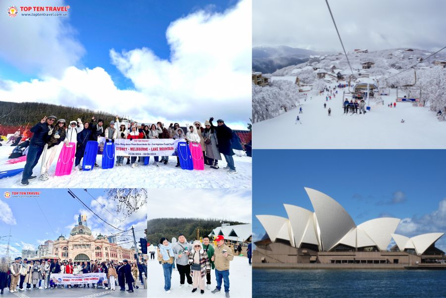 Đoàn Top Ten Travel tham quan và khám phá nước Úc vào mùa đông