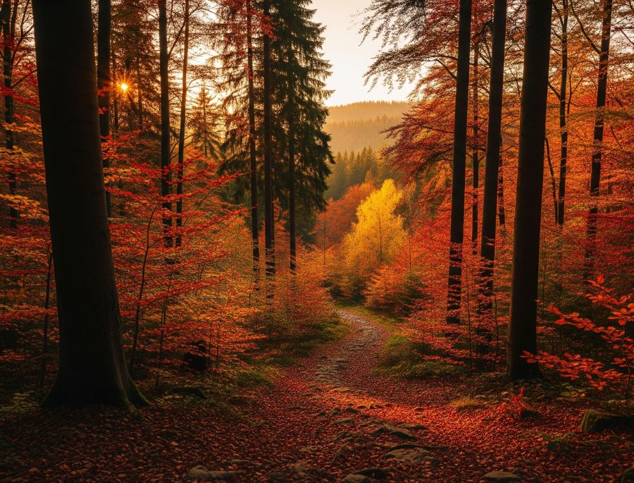 Rừng Schwarzwald là một trong những biểu tượng mùa thu nổi tiếng nhất của Đức