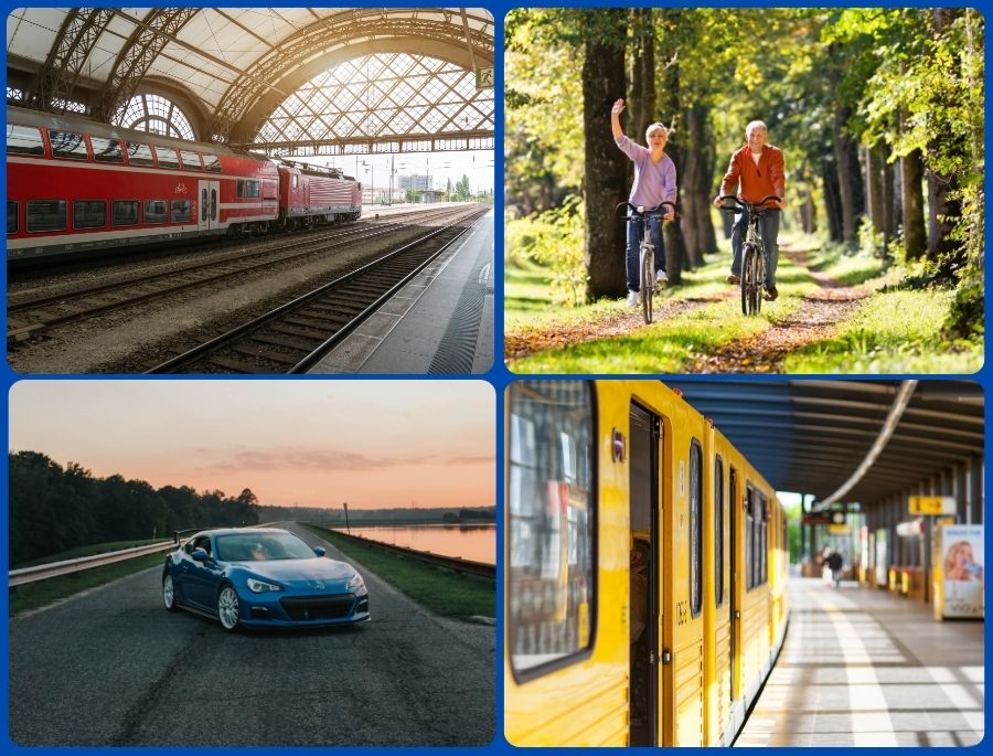Một số các phương tiện di chuyển được nhiều người lựa chọn nhất tại nước Đức