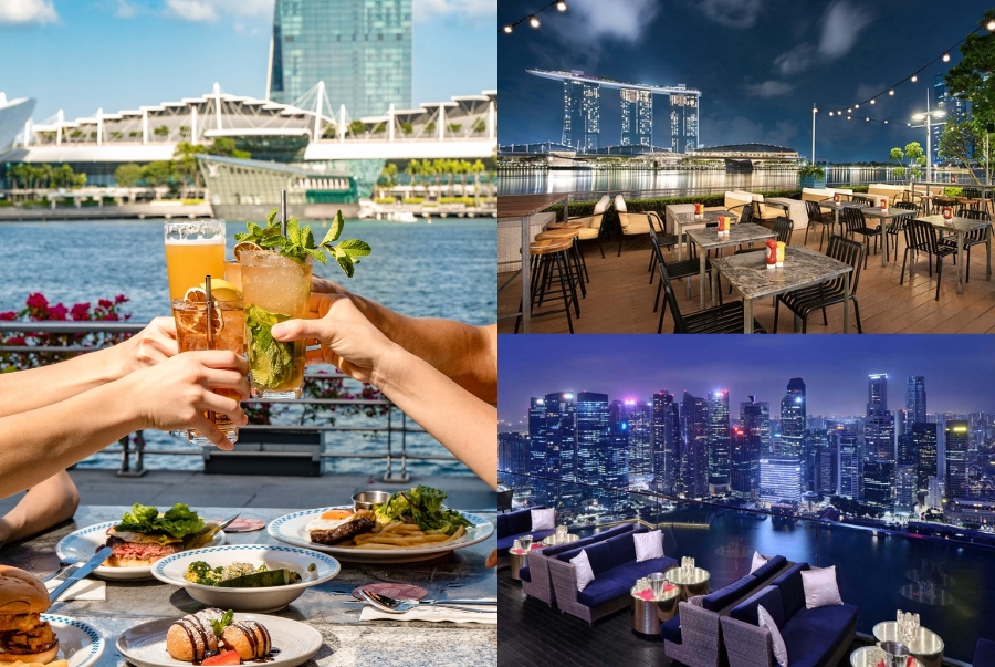 Một số hàng quán xung quanh Merlion Park du khách không nên bỏ lỡ