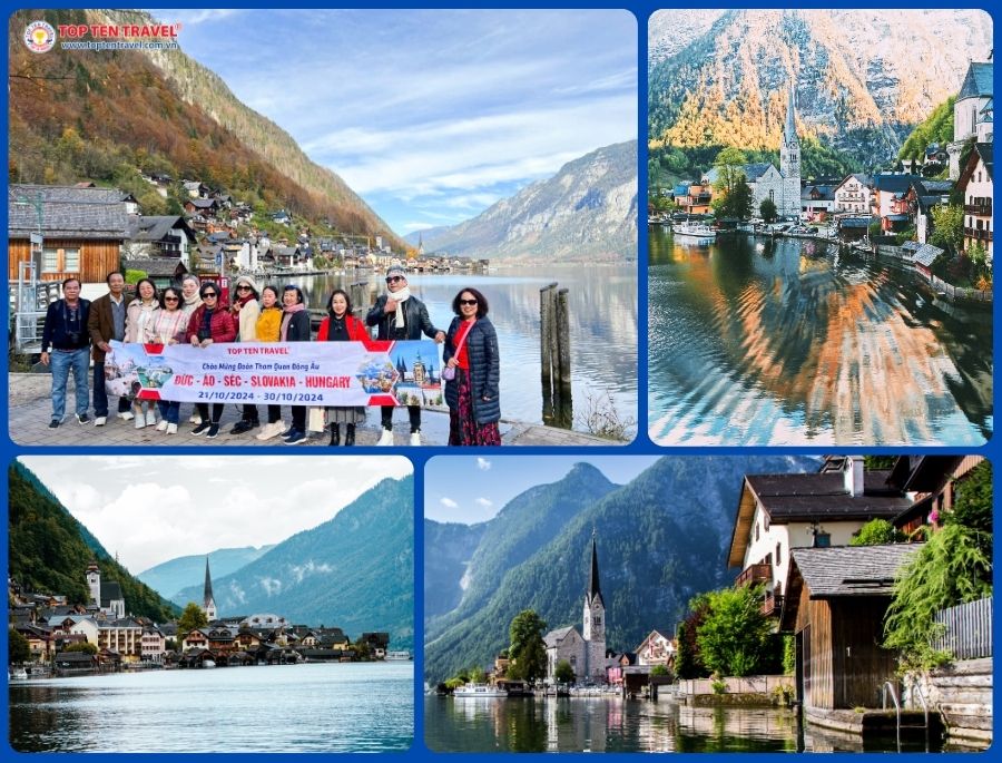 Hallstatt là một ngôi làng nhỏ nằm trong vùng Salzkammergut, phía tây nước Áo