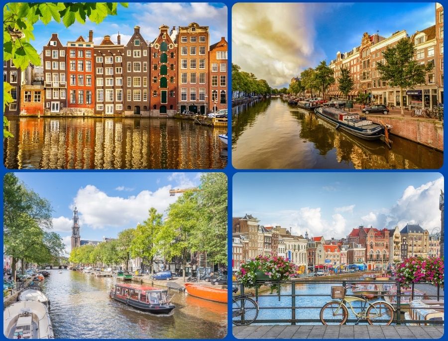 Amsterdam - Thủ đô của Hà Lan từ lâu đã nổi tiếng với hệ thống kênh đào dày đặc, được ví như “Venice của phương Bắc”