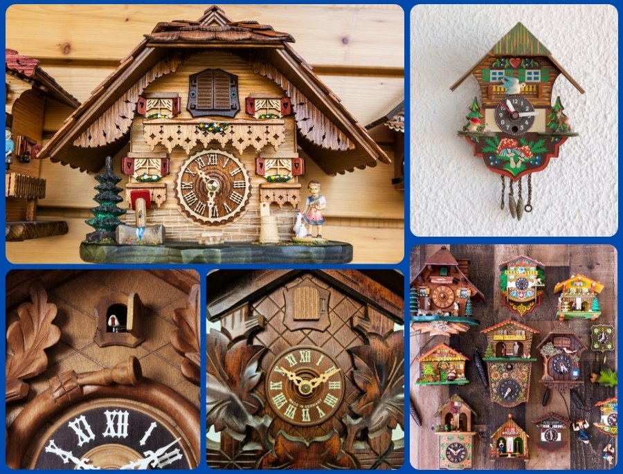 Đồng hồ Cuckoo sở hữu thiết kế gỗ thủ công tinh xảo, âm thanh vui tai và chuyển động mô phỏng cảnh vật truyền thống