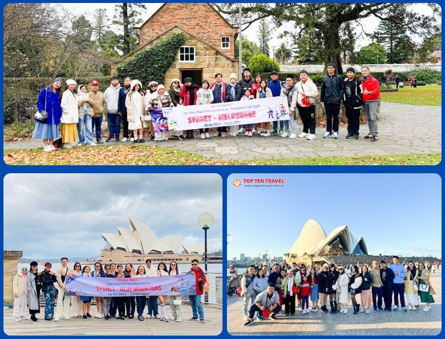 Đoàn khách Top Ten Travel khám phá các địa điểm du lịch đẹp tại Sydney