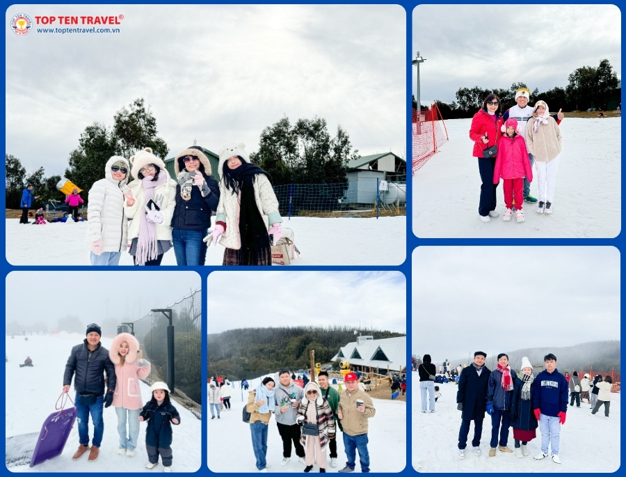 Các trải nghiệm trượt tuyết hấp dẫn trong hành trình tour Úc mùa đông