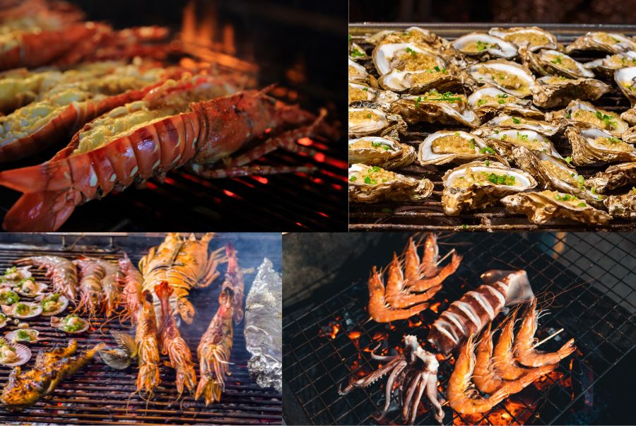 Hải sản nướng ở Đài Loan là món ăn được nhiều người yêu thích