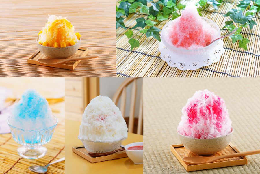 Một số các hương vị thơm ngon của đá bào Đài Loan