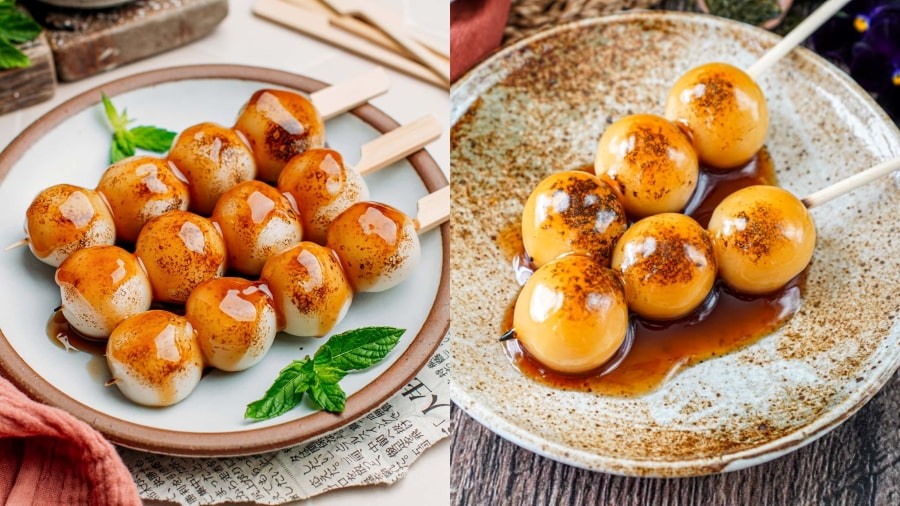 Một khi nhắc đến các món ăn vặt đường phố hấp dẫn của ẩm thực Kyoto thì Mitarashi Dango chính là gọi ý không thể bỏ qua