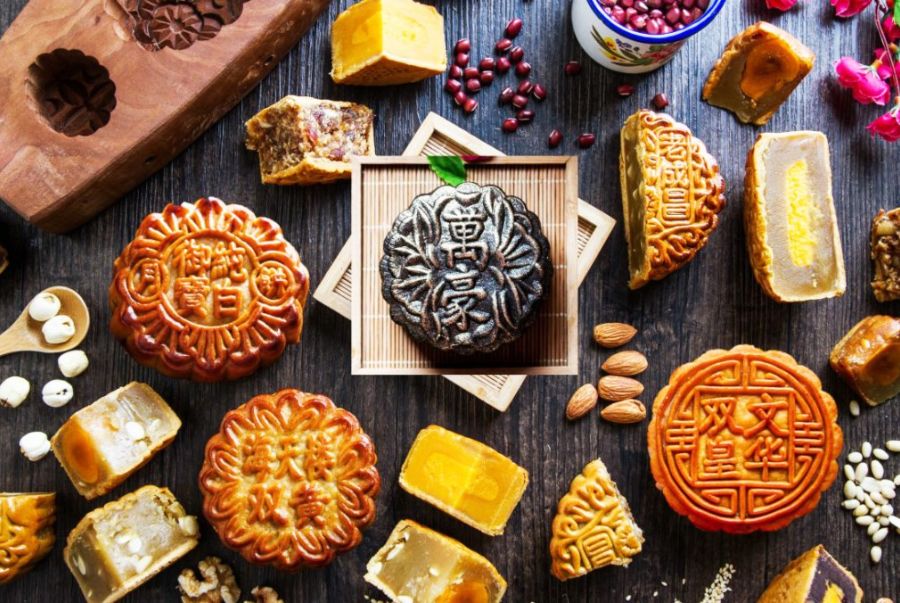 Một số các loại bánh trung thu với các hương vị thơm ngon
