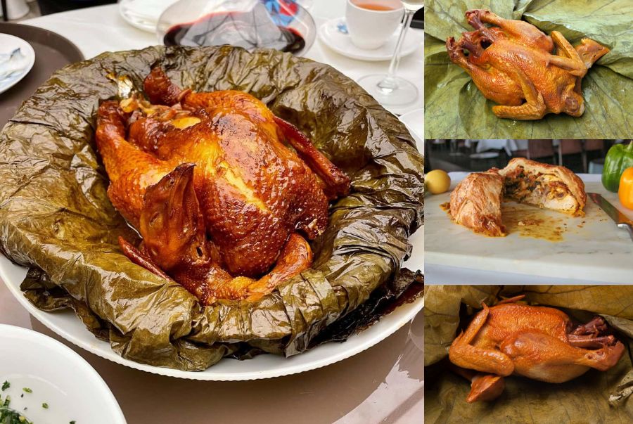 Gà ăn mày (Beggar’s Chicken) là món ăn nổi tiếng gắn liền với câu chuyện dân gian của Thượng Hải