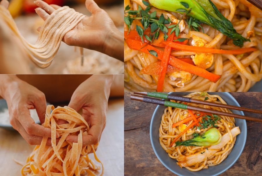 Một bát mì sợi tay kéo nóng hổi luôn là lựa chọn tuyệt vời để xua tan cái se lạnh