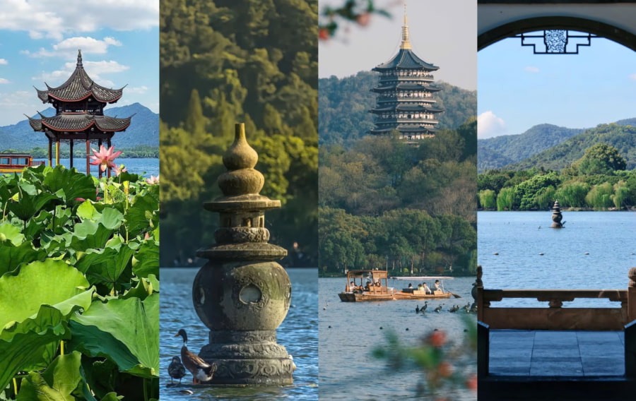 Với vẻ đẹp thơ mộng quanh năm, Hồ Tây là điểm đến không thể bỏ qua khi đi du lịch Hàng Châu