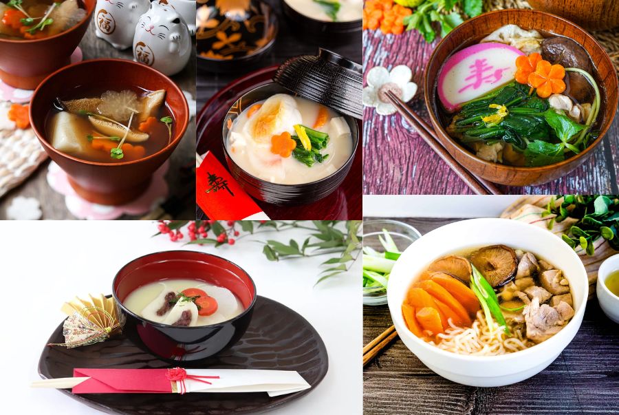 Món súp mochi truyền thống là biểu tượng không thể thiếu trong mâm cơm ngày Tết