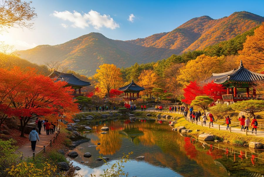 Khung cảnh rực rỡ sắc màu khiến ai cũng phải một lần say đắm