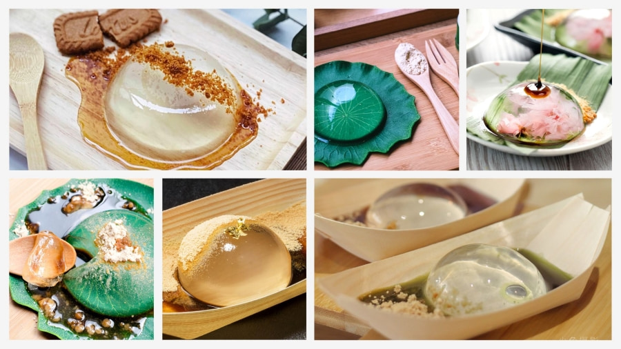 Với vẻ ngoài trong veo, bánh mochi giọt nước hứa hẹn sẽ mang đến cho bạn một trải nghiệm ẩm thực khó quên