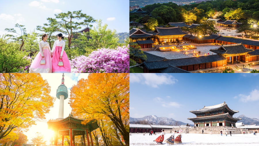 Thời điểm du lịch Hàn Quốc cũng ảnh hưởng trực tiếp đến chi phí của bạn