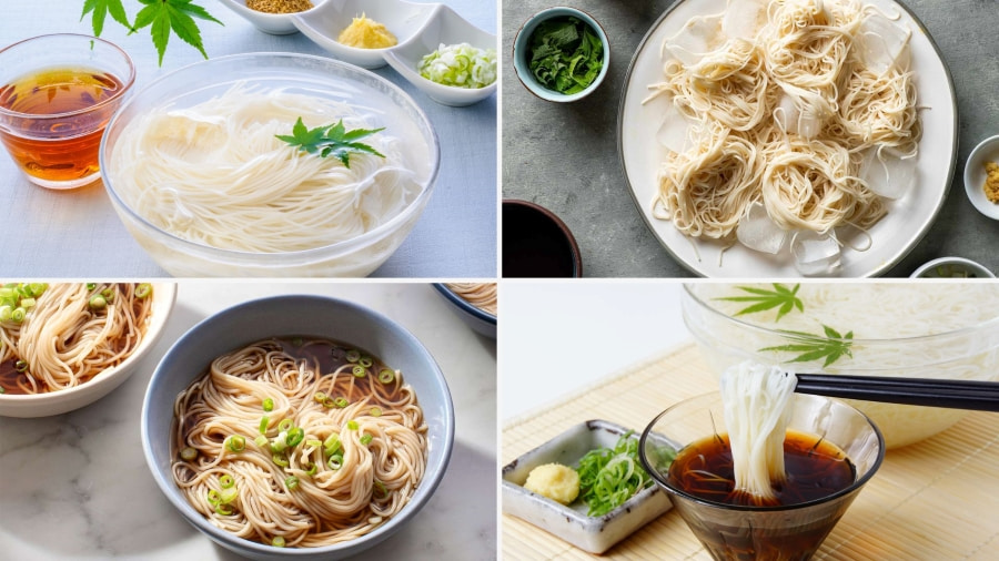 Giữa những ngày hè oi ả, người Nhật Bản tìm đến món mì somen mát lạnh để xua tan cái nóng