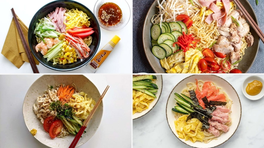 Hiyashi Chuka lại quyến rũ du khách bởi vẻ ngoài rực rỡ và hương vị đậm đà