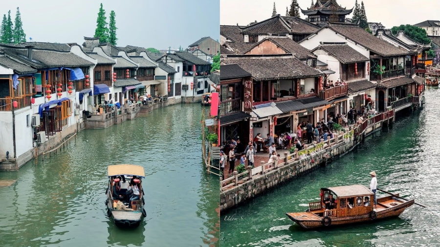 Thị trấn nước Chu Gia Giác là một địa điểm check-in Thượng Hải mang đến trải nghiệm hoàn toàn khác biệt