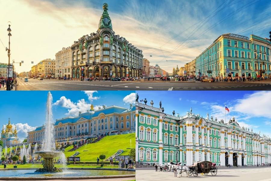 Saint Petersburg nổi tiếng với những cung điện nguy nga