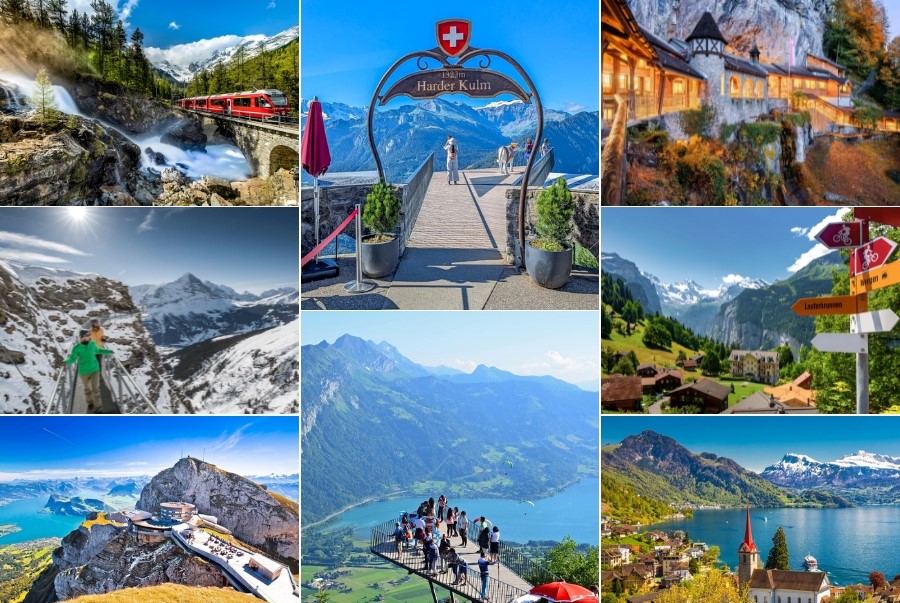 Thụy Sĩ sở hữu vô số các địa điểm du lịch nổi tiếng