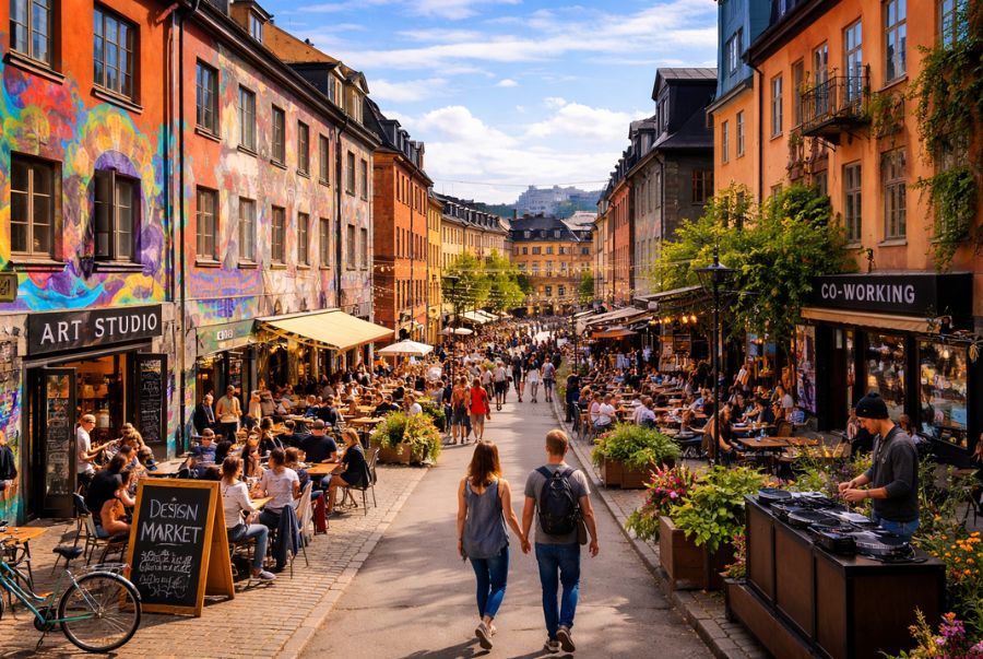 Södermalm sở hữu không gian nghệ thuật, văn hóa đương đại hấp dẫn