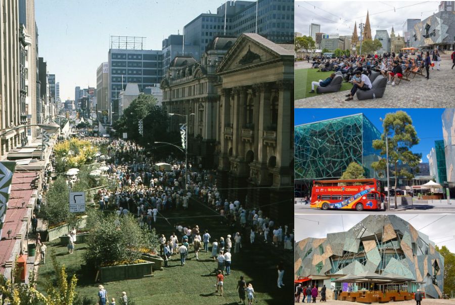 Phố Swanston và Federation Square là địa điểm tập trung rất nhiều các hoạt động hấp dẫn