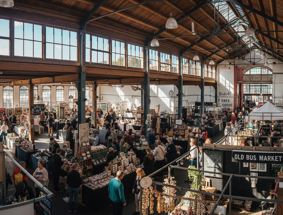 Chợ Old Bus Depot là một trong những khu phố cổ kính và sôi động nhất của thủ đô Canberra