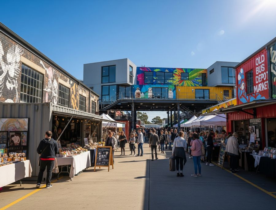 Khung cảnh mua bán nhộn nhịp tại khu vực Chợ Old Bus Depot