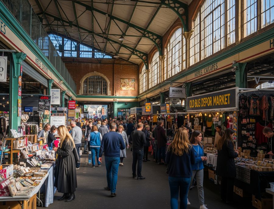 Chợ Old Bus Depot là thiên đường của các sản phẩm thủ công, độc bản và sáng tạo