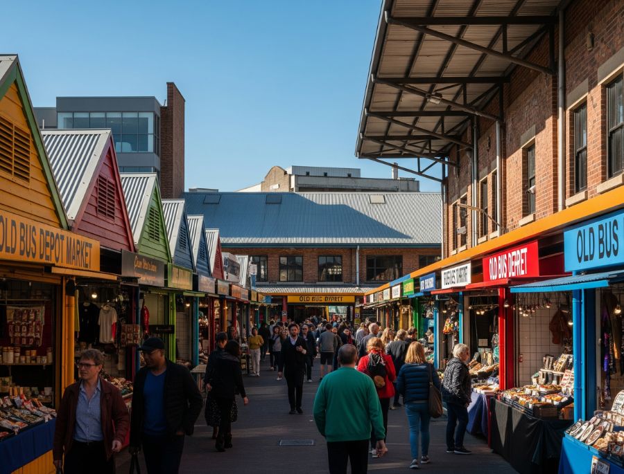 Không gian nghệ thuật, rực rỡ sắc màu tại Chợ Old Bus Depot 