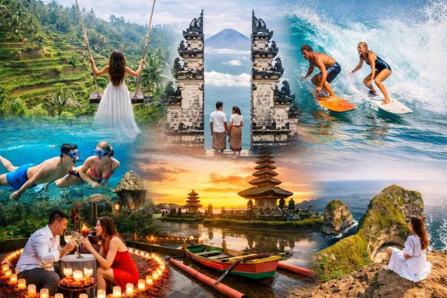 Các hoạt động hấp dẫn tại Bali mang đến cho du khách những trải nghiệm thú vị
