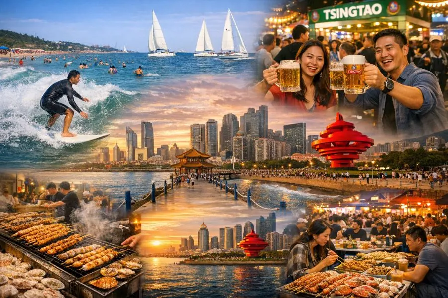 Thanh Đảo là thành phố biển nổi tiếng với vô số các hoạt động hấp dẫn