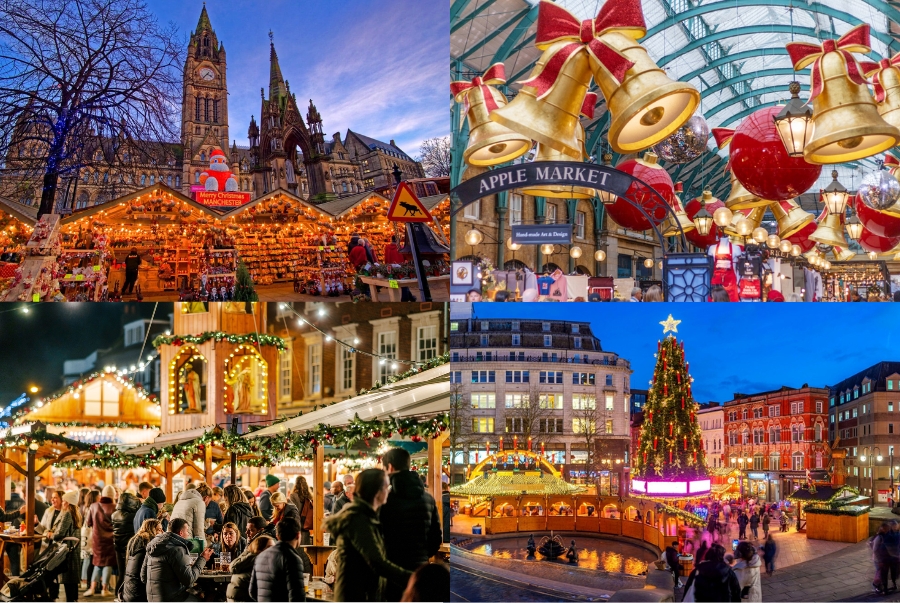 Các khu chợ Giáng Sinh nhộn nhịp tại nước Anh