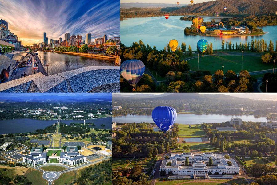 Canberra mang một vẻ đẹp rất riêng, yên tĩnh và trật tự