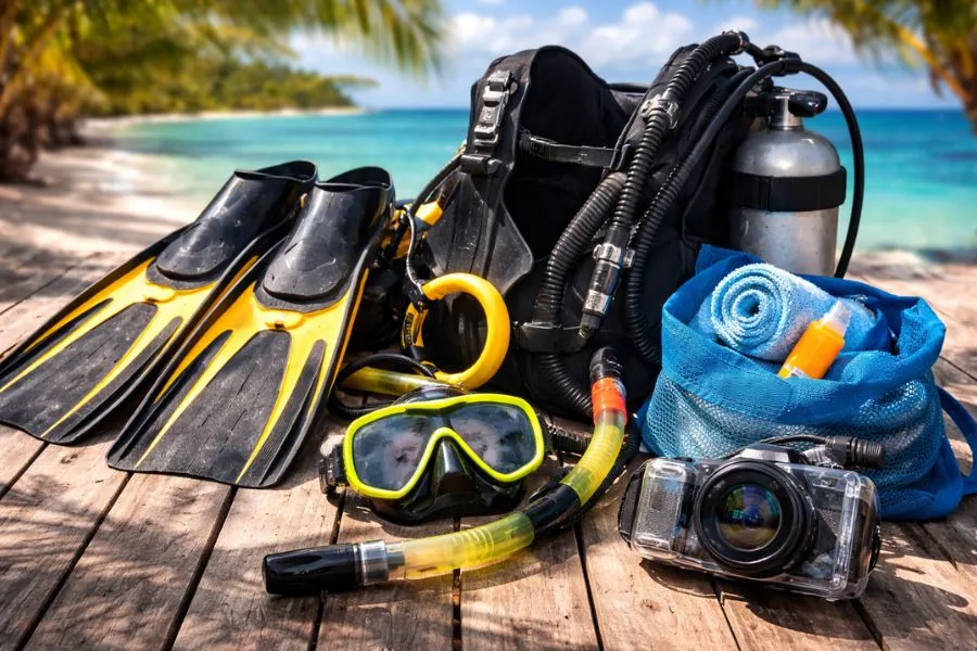 Một số các vật dụng quan trọng và cần thiết cho quá trình tắm biển