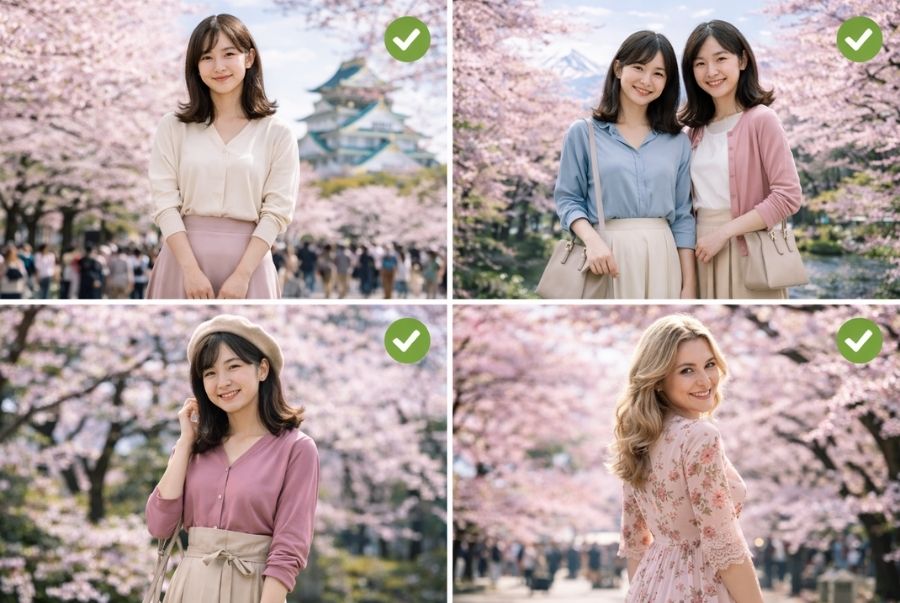 Ngoài màu sắc, chất liệu cũng là một trong những nguyên tắc quan trọng khi lựa chọn trang phục