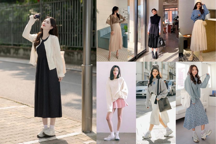 Một số outfit lãng mạn dành cho các chuyến dạo chơi ngắm lá vàng