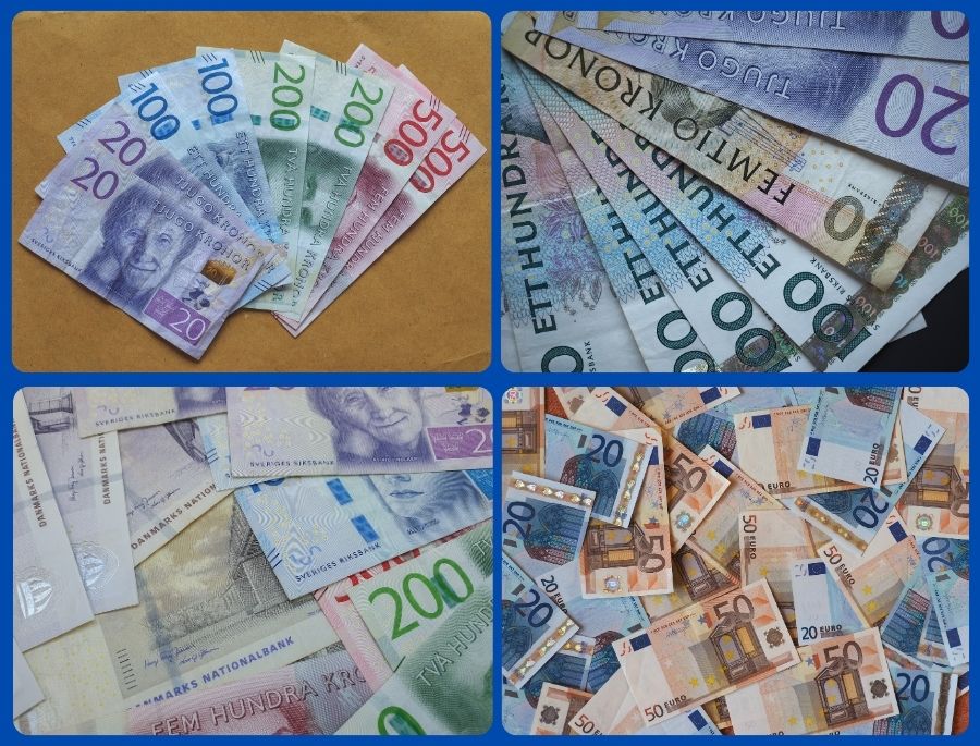 Các quốc gia Bắc Âu sử dụng nhiều đơn vị tiền tệ, nên Bạn cần lưu ý khi mua sắm