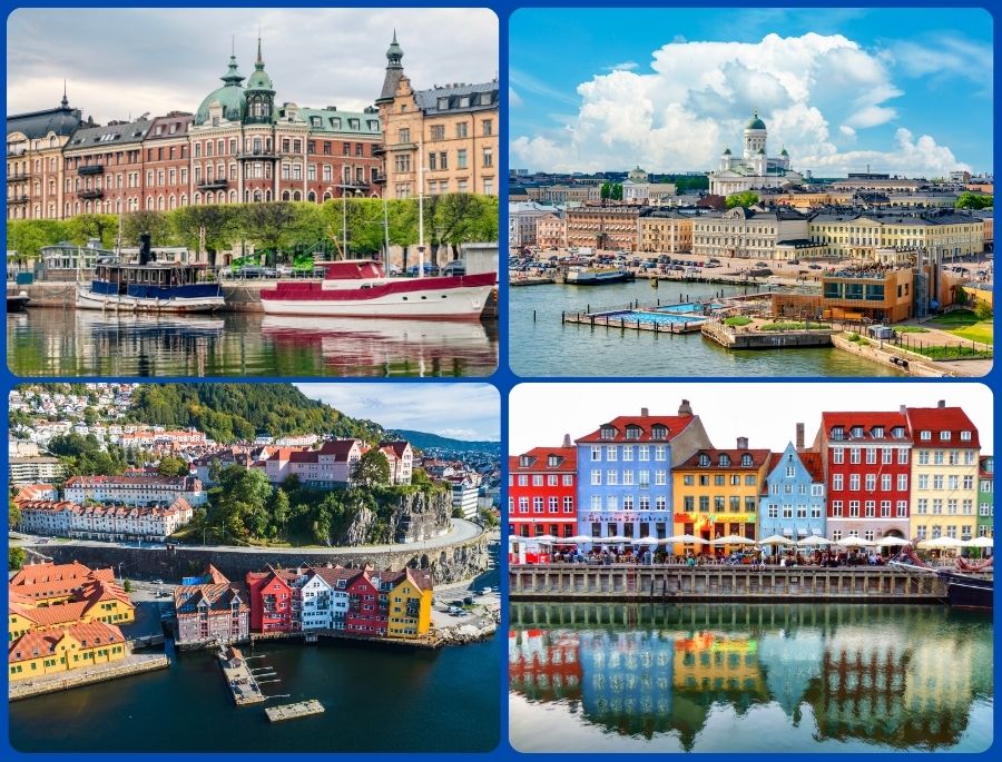 Những thành phố Bắc Âu xinh đẹp mang vẻ đẹp cổ kính, thanh bình