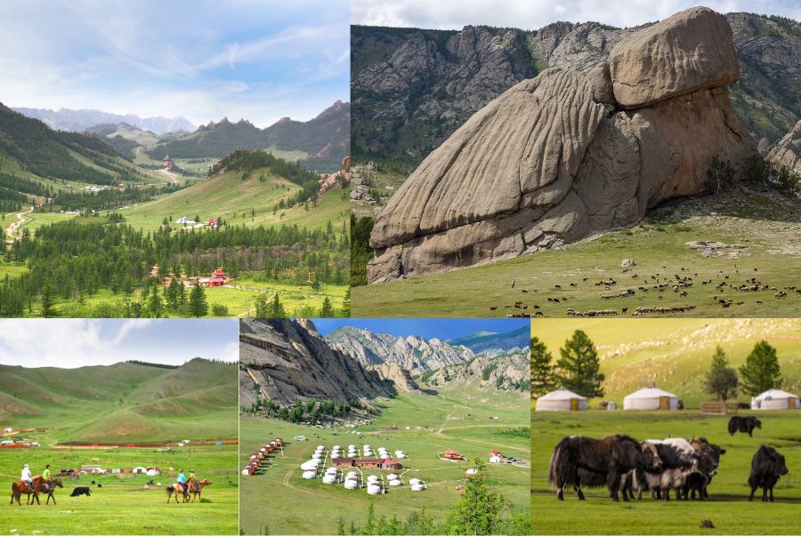 Gorkhi-Terelj là công viên quốc gia nổi tiếng nhất của Mông Cổ, nơi có thiên nhiên vô cùng hùng vĩ