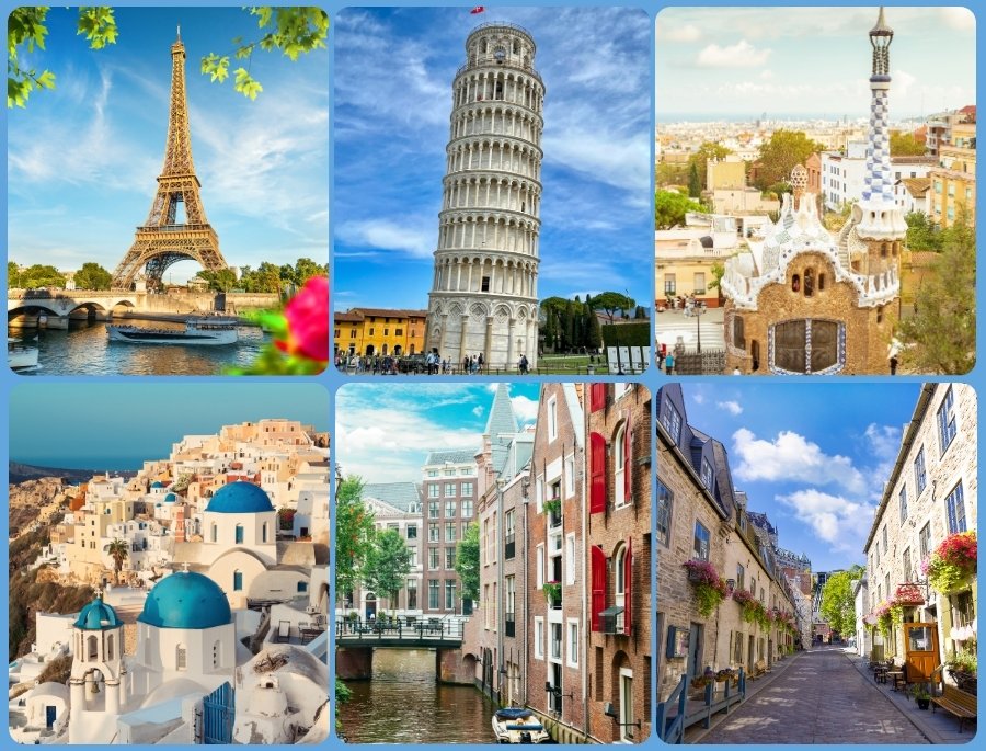 Khung cảnh rực rỡ tại các địa điểm du lịch nổi tiếng tại Châu Âu vào mùa hè