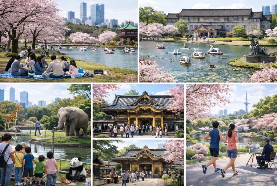 Một số các trải nghiệm hấp dẫn dành riêng cho khách du lịch khi đến với công viên Ueno mùa hoa anh đào