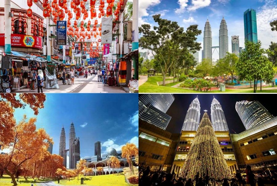 Malaysia có khí hậu nhiệt đới gió mùa nên không có sự phân hoá rõ rệt giữa các mùa